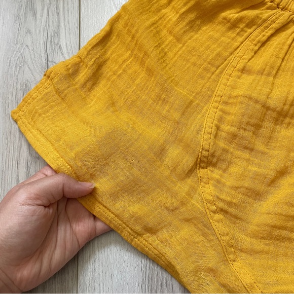 Urban Outfitters Shorts gauze boxer womens Yellow (xsmall) loungewear beach - Picture 7 of 8